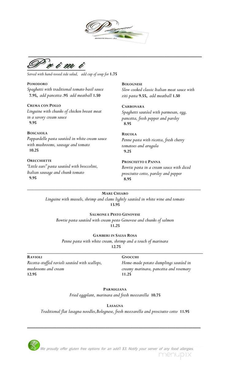 Pellegrini Cucina Italiana - Greeley, CO menu_pic
