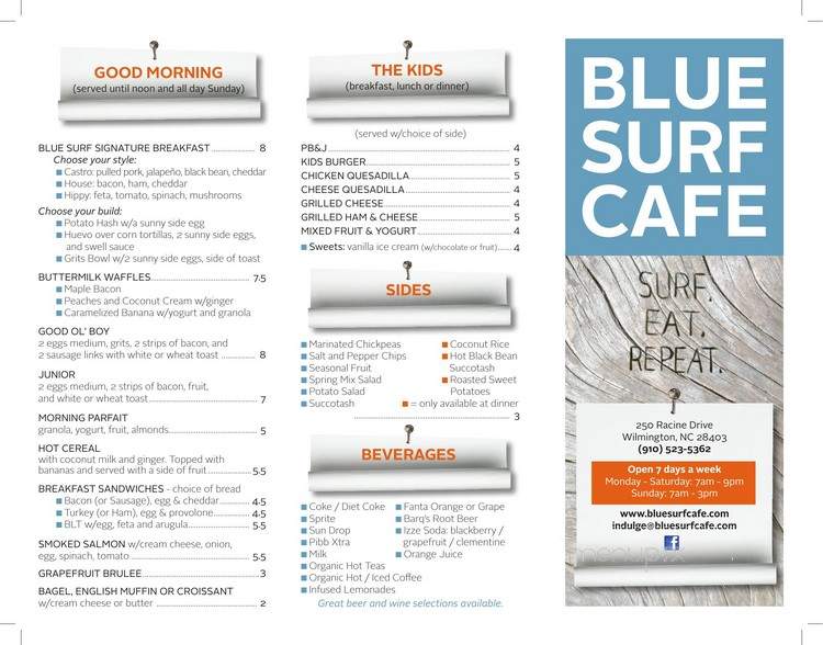 Blue Surf Cafe - Wilmington, NC