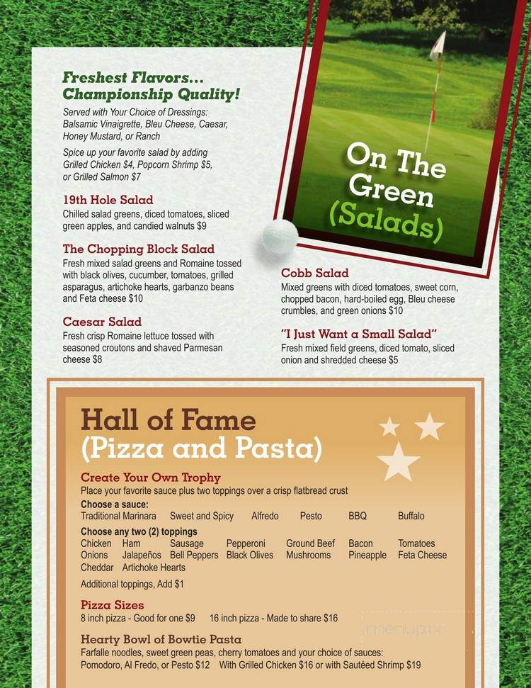 Sweet Spot Sports Bar Grille - Atlanta, GA menu_pic