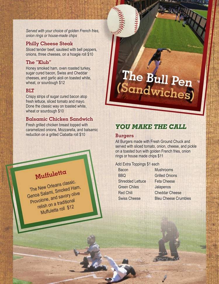 Sweet Spot Sports Bar Grille - Atlanta, GA menu_pic