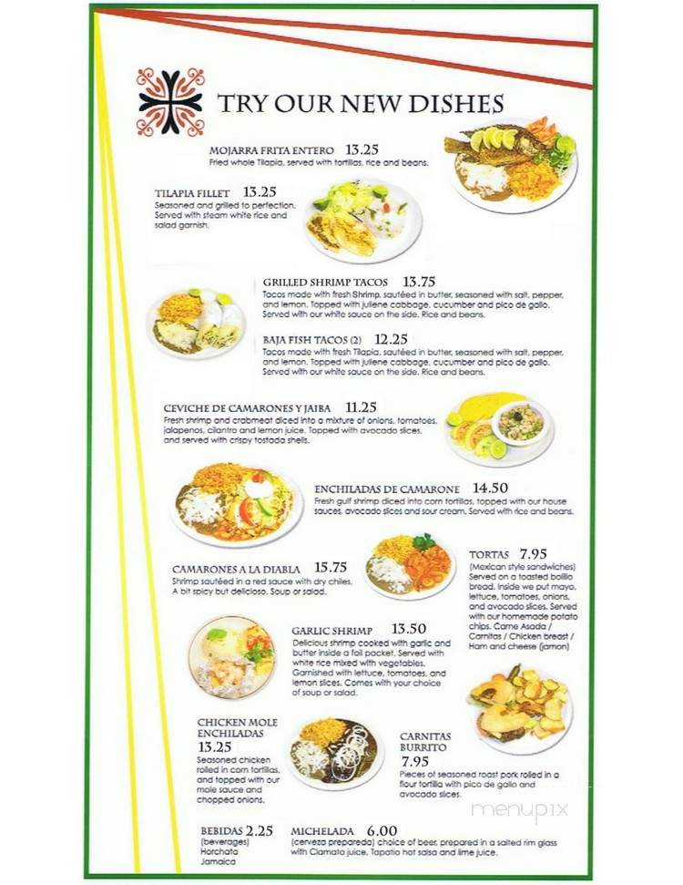 Chapala's Mexican Restaurant - Las Vegas, NV menu_pic