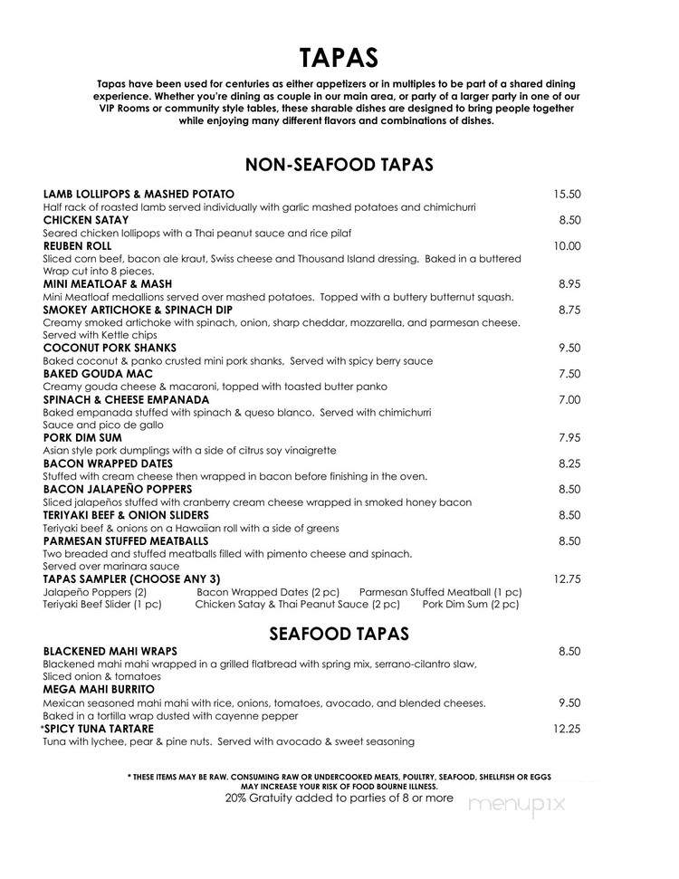 Ice Martini Bar - Woodstock, GA menu_pic