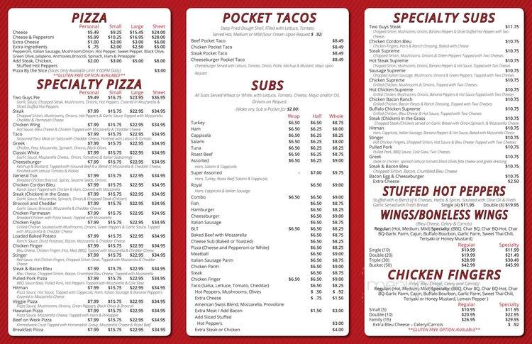 Two Guy's Pizza - Lancaster, NY menu_pic