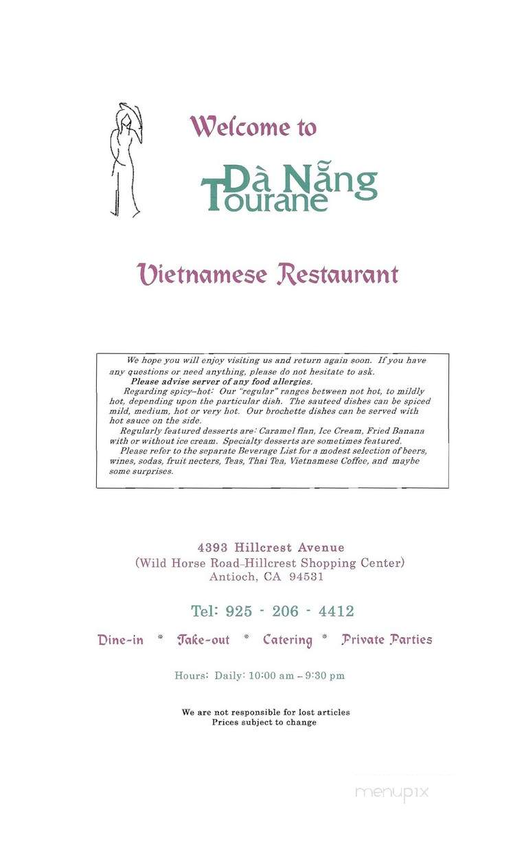 Da Nang - Antioch, CA menu_pic
