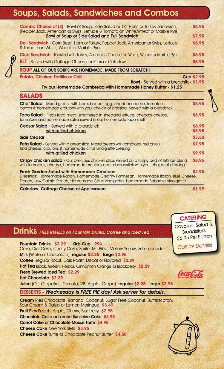 Cozy Cafe - Des Moines, IA menu_pic