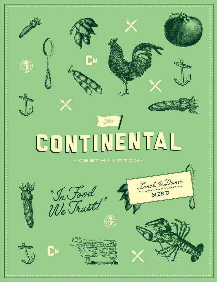 Continental Westhampton - Richmond, VA menu_pic