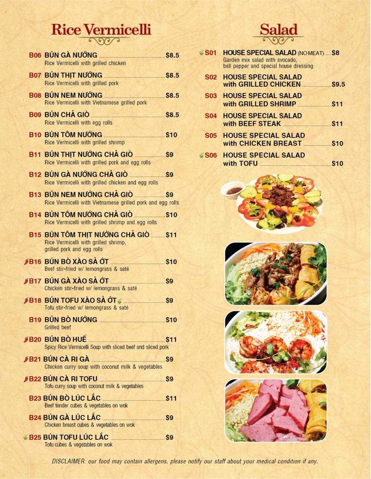 Pho Twins - Rowlett, TX menu_pic