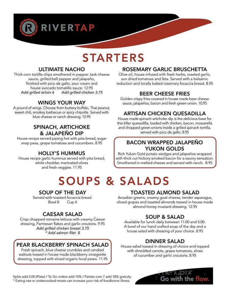 Rivertap Pub - The Dalles, OR menu_pic
