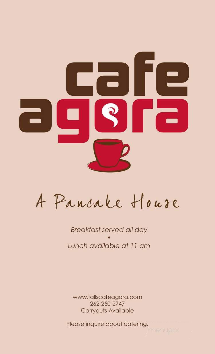 Cafe Agora - Menomonee Falls, WI menu_pic