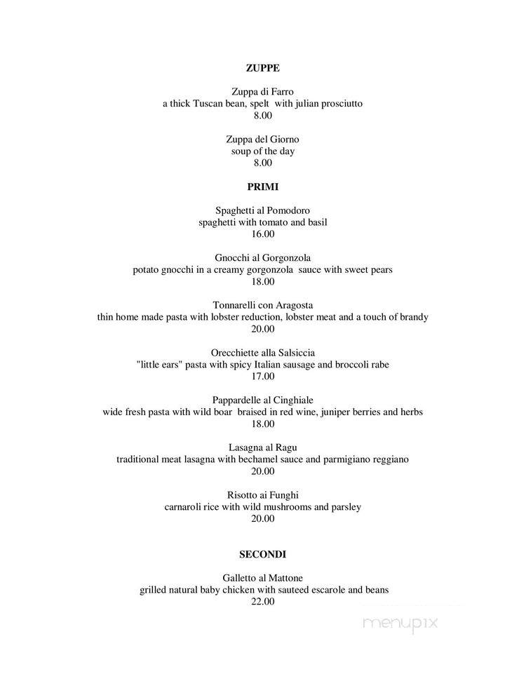 Annarella Ristorante - Saugerties, NY menu_pic