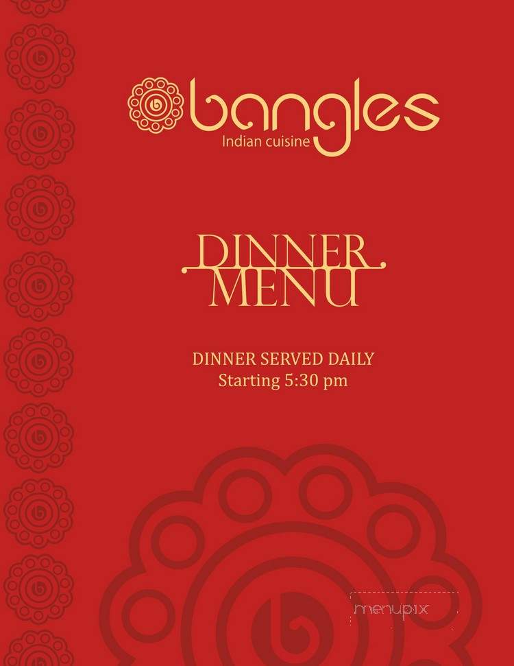 Bangles Indian Cuisine - Downingtown, PA menu_pic