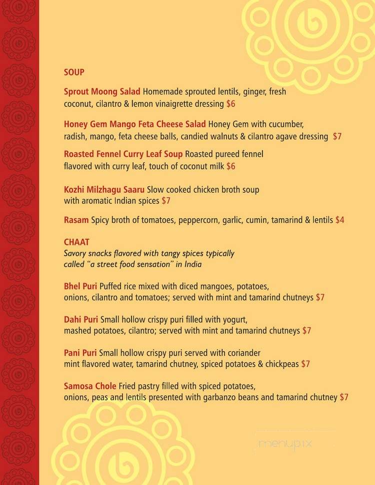 Bangles Indian Cuisine - Downingtown, PA menu_pic