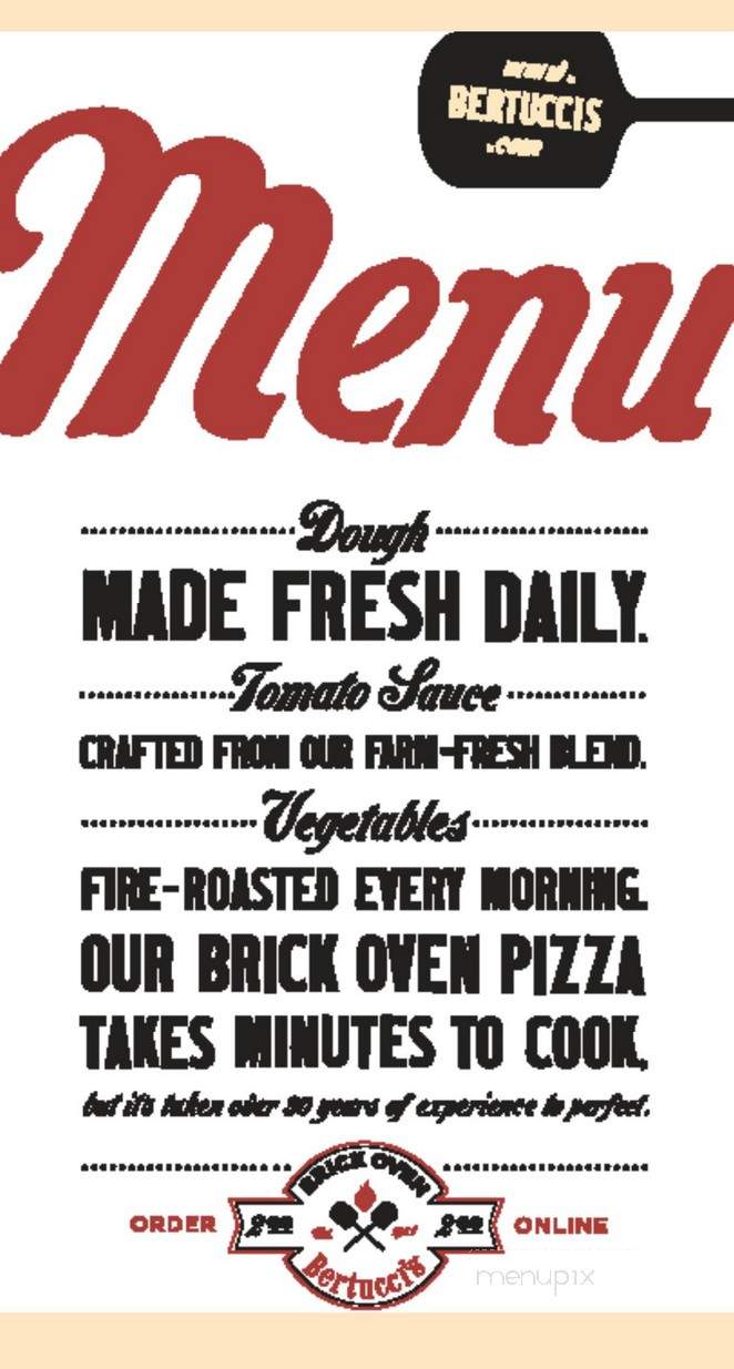 Bertucci's Brick Oven Pizzeria - Feasterville-Trevose, PA menu_pic