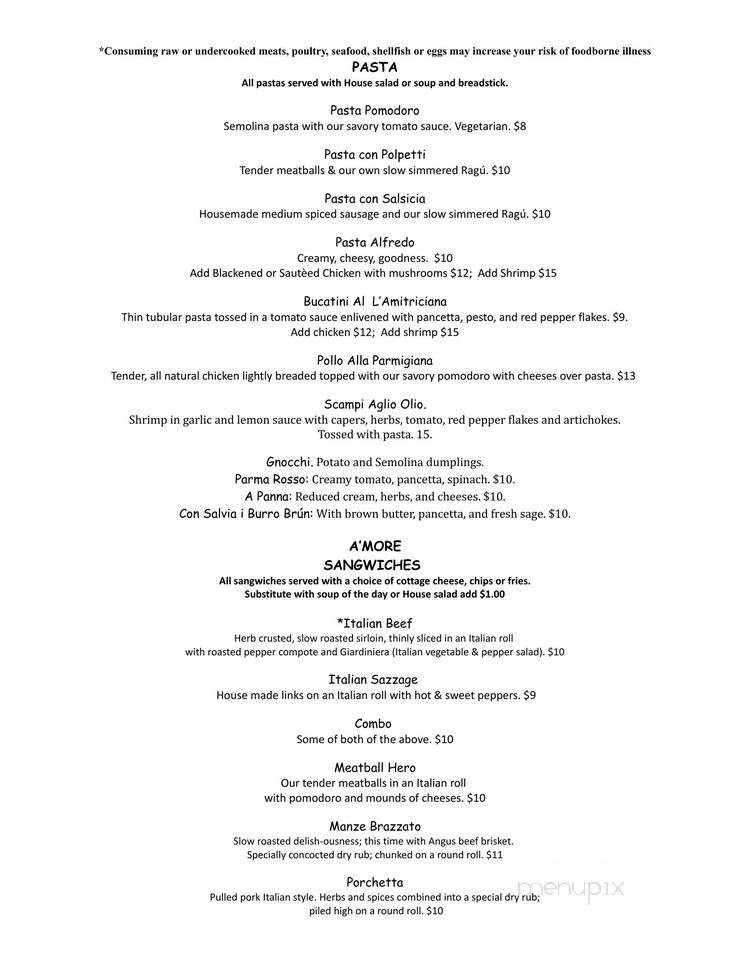 Billy Vee's - Panora, IA menu_pic