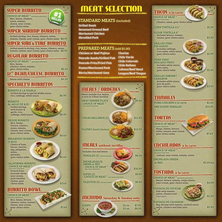 Bulldog Taqueria - Chico, CA menu_pic