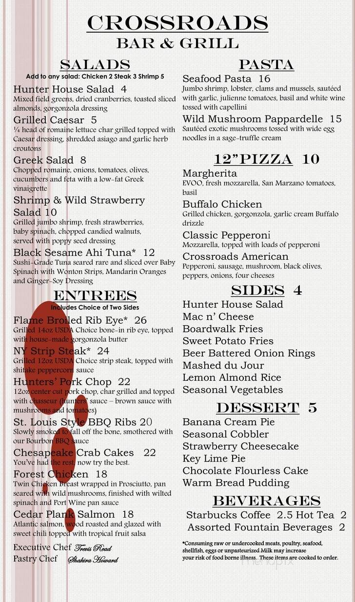 Crossroads Bar & Grill - Springfield, VA menu_pic
