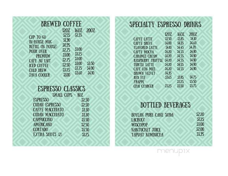 Crossroads Coffee House - Cross Plains, WI menu_pic