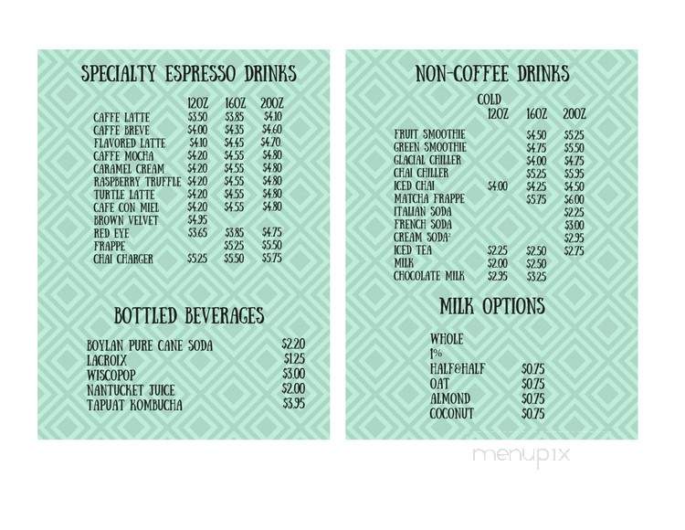 Crossroads Coffee House - Cross Plains, WI menu_pic