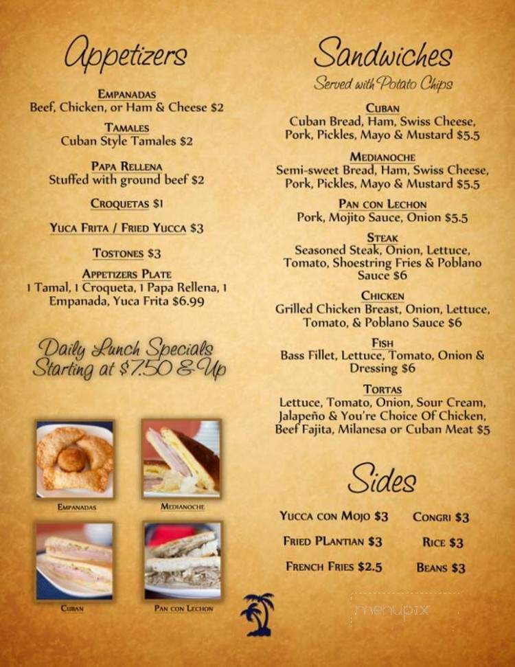 Cuban Sandwich Cafe - Austin, TX menu_pic
