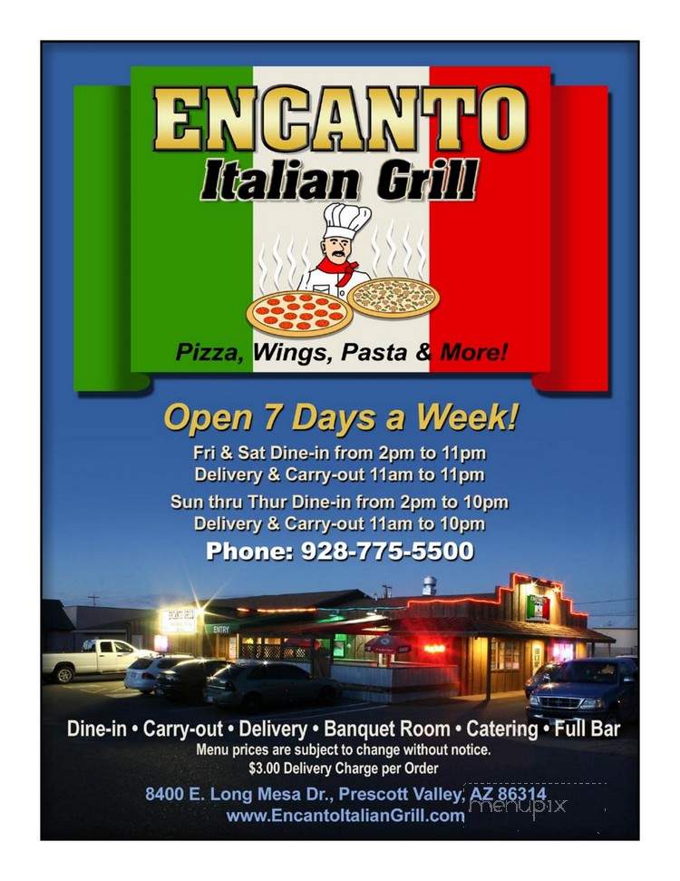 El Encanto Grill - Prescott Valley, AZ menu_pic