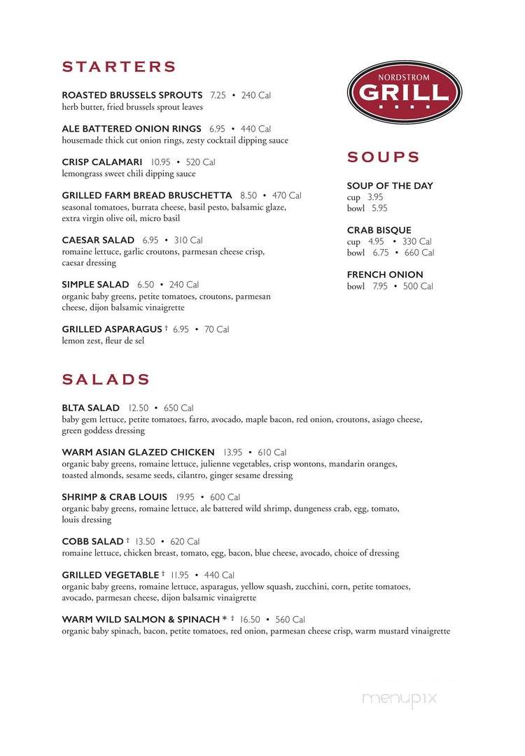 Nordstrom Grill - Lone Tree, CO menu_pic