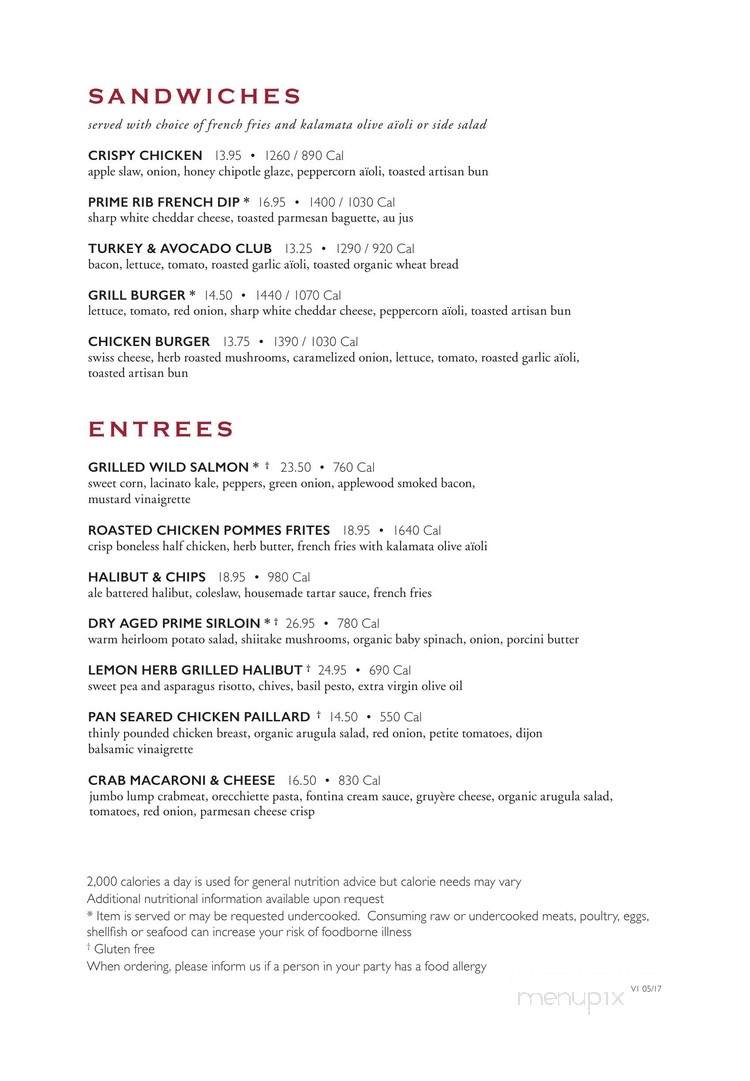 Nordstrom Grill - Lone Tree, CO menu_pic