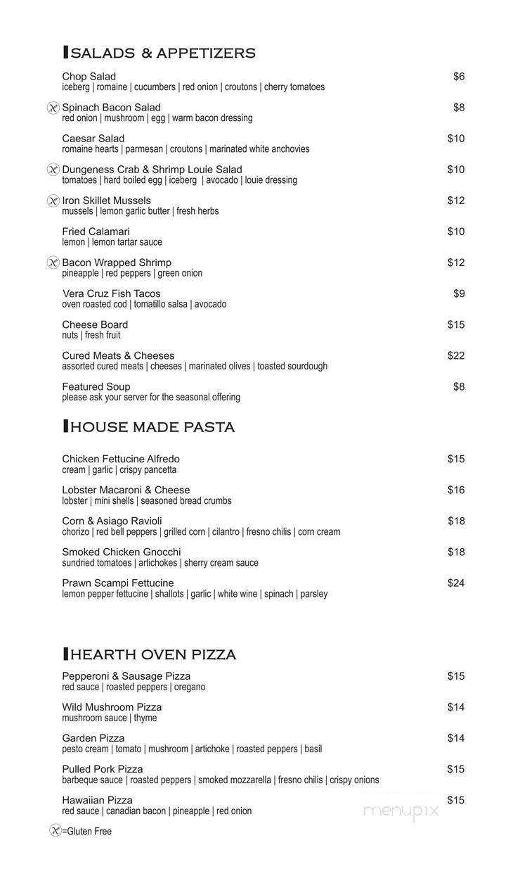 Lone Wolf Restaurant and Lounge - Jackson, CA menu_pic