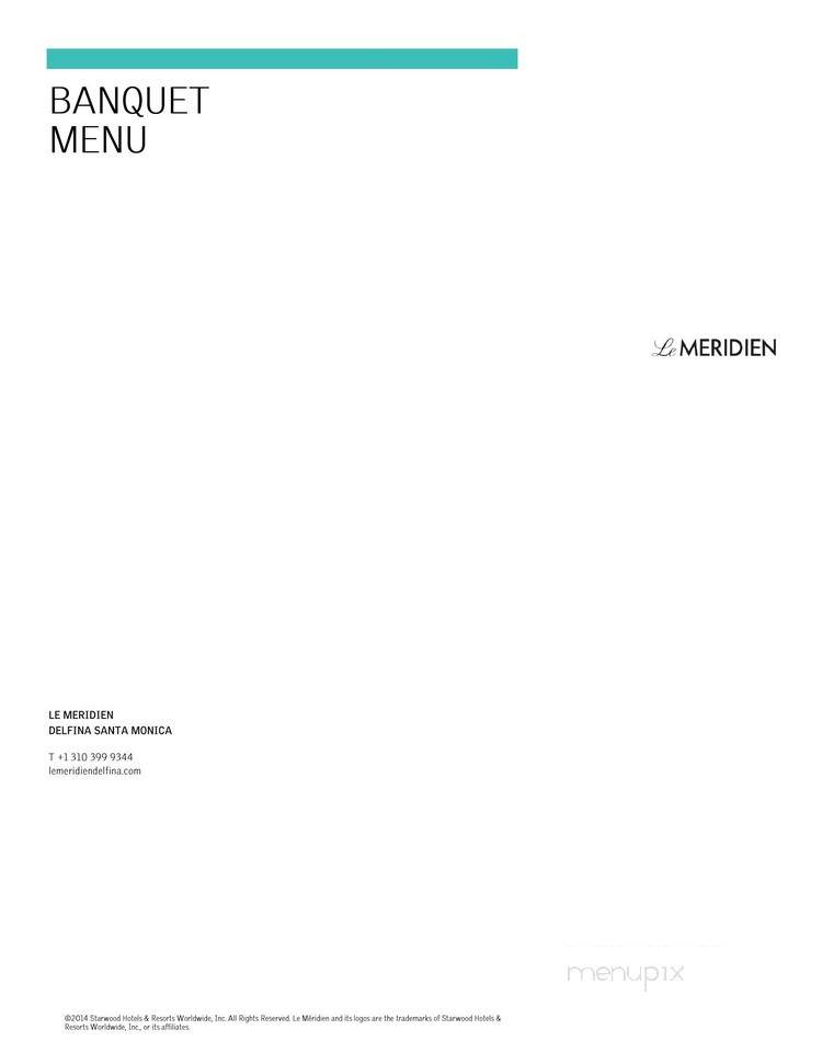 Longitude Bar & Restaurant - Santa Monica, CA menu_pic