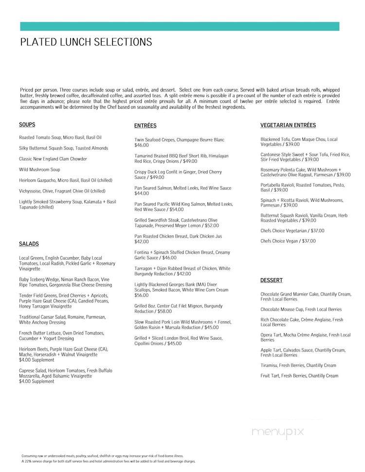 Longitude Bar & Restaurant - Santa Monica, CA menu_pic