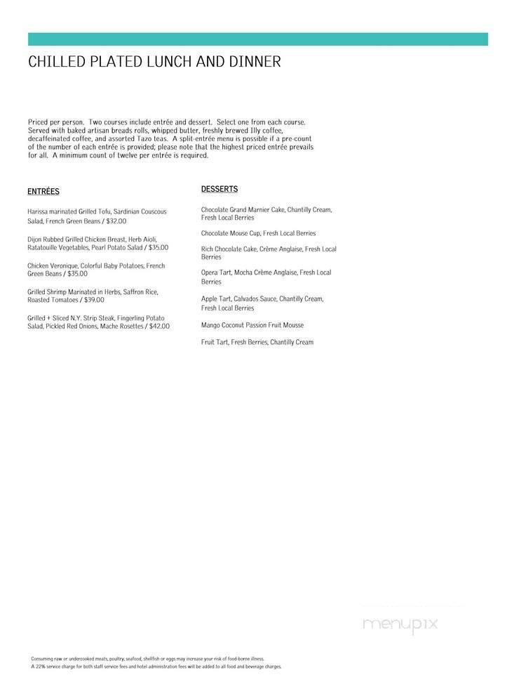 Longitude Bar & Restaurant - Santa Monica, CA menu_pic