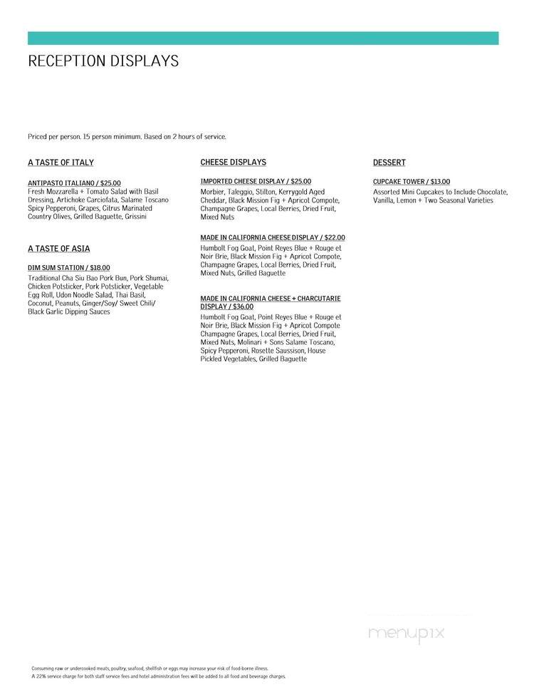 Longitude Bar & Restaurant - Santa Monica, CA menu_pic