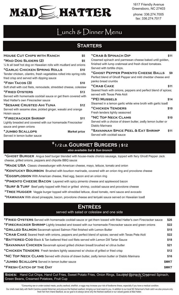 Mad Hatter - Greensboro, NC