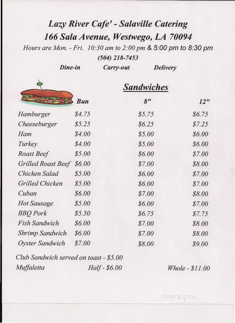 McGuire's Catering & Cafe - Westwego, LA menu_pic