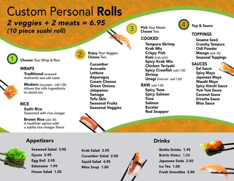 ONaRoll Sushi - Tampa, FL menu_pic