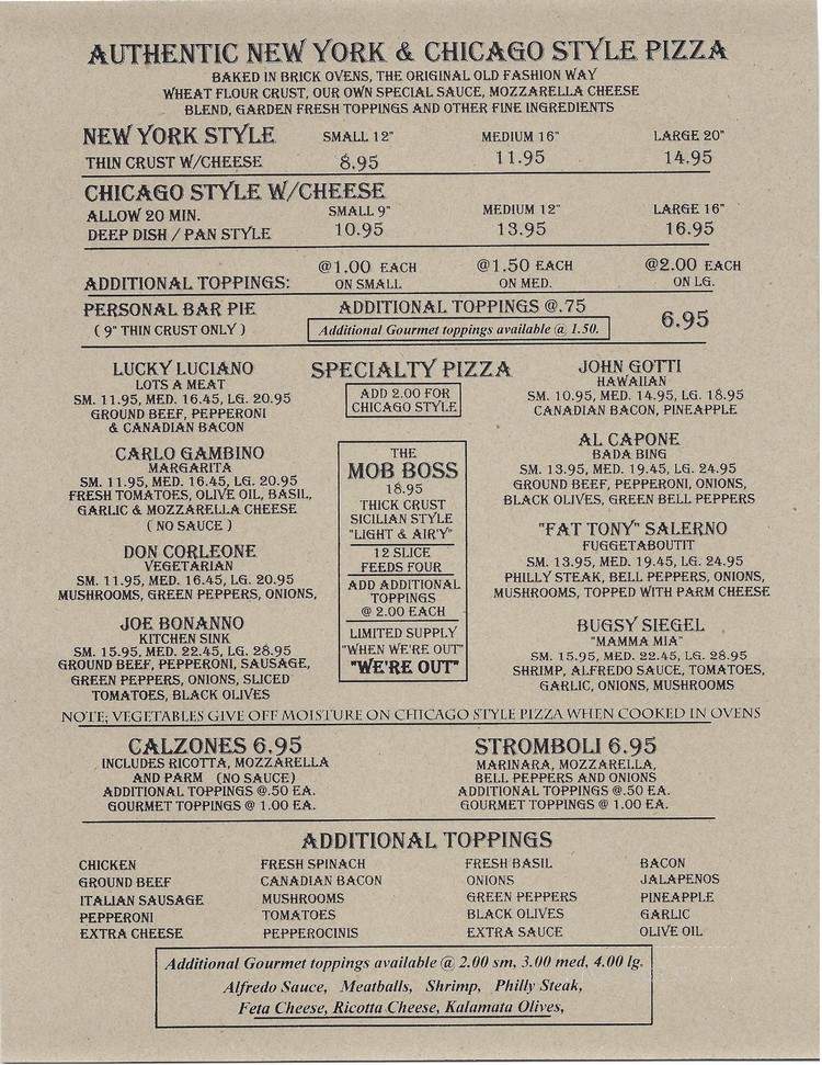 Original New York & Chicago Pizza Co. - Cypress, TX