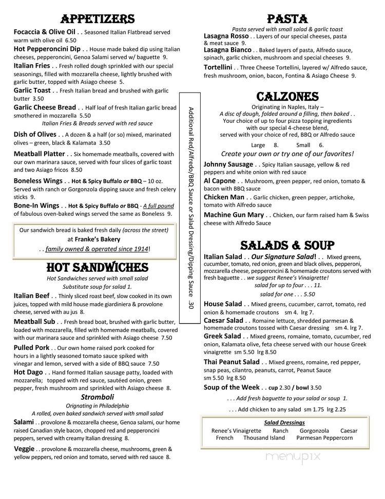 Pizzeria 201 - Montgomery, MN menu_pic