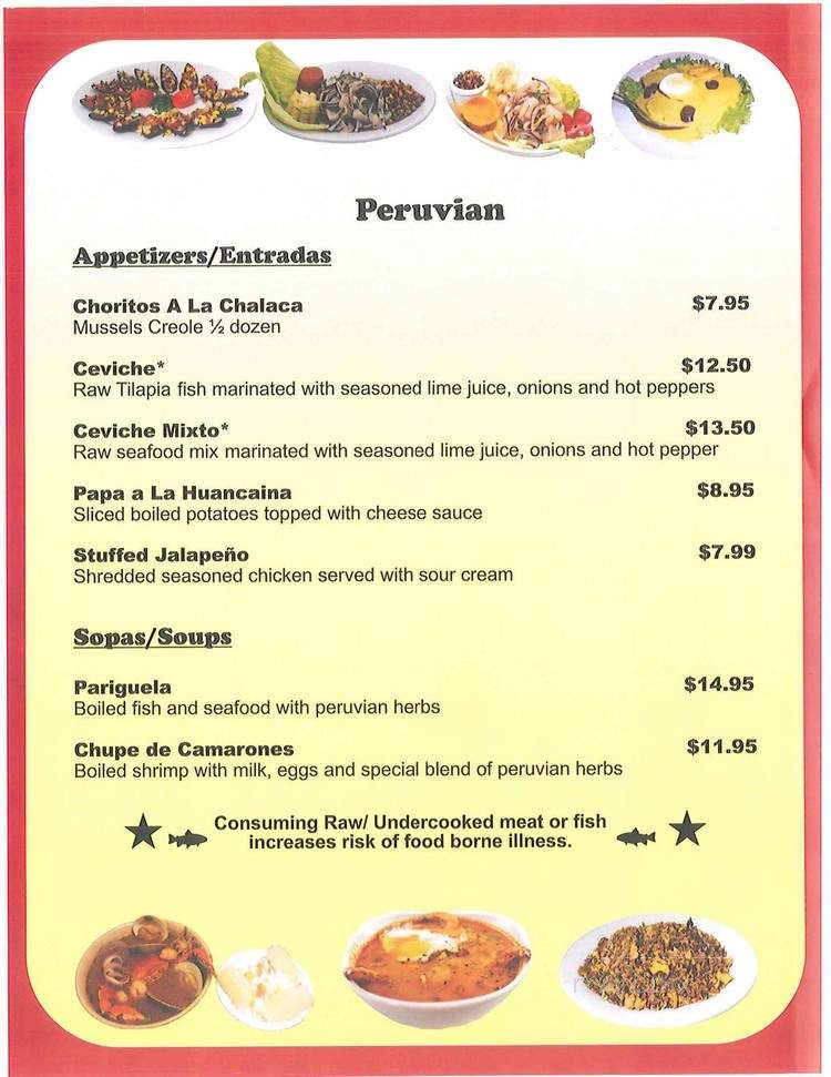 Pollo Feliz Y Taqueria - Ellicott City, MD menu_pic