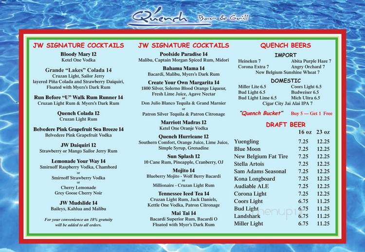 Quench Poolside Bar & Grill - Orlando, FL