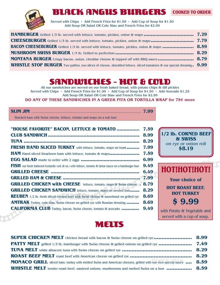 Whistle Stop - Birmingham, MI menu_pic