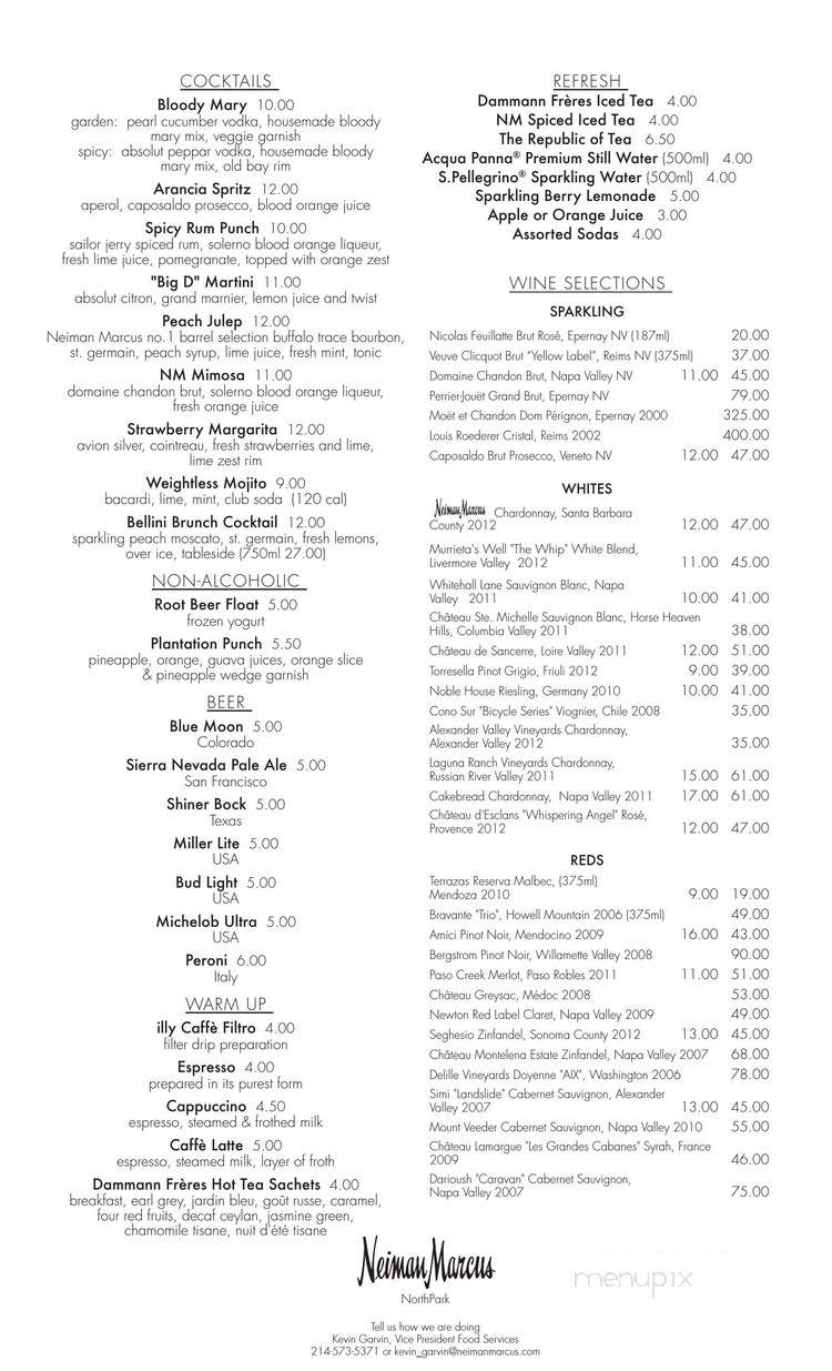 The Mermaid Bar - Dallas, TX menu_pic