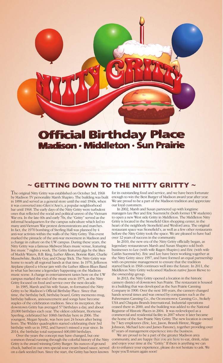 The Nitty Gritty - Sun Prairie, WI