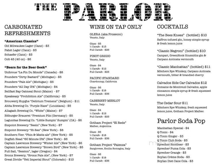 The Parlor - Dobbs Ferry, NY