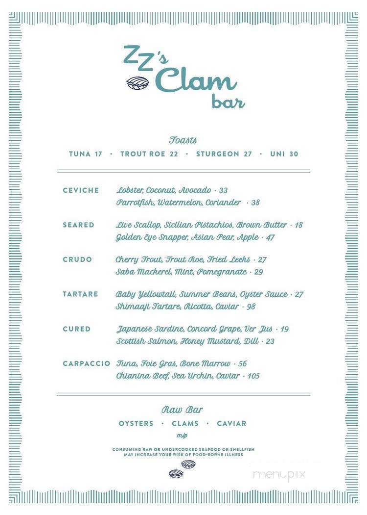 ZZ's Clam Bar - New York, NY