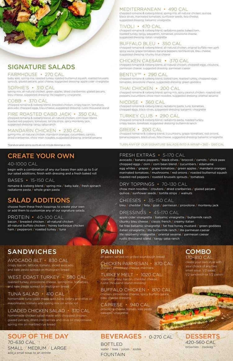 Saladworks - Morgantown, WV menu_pic