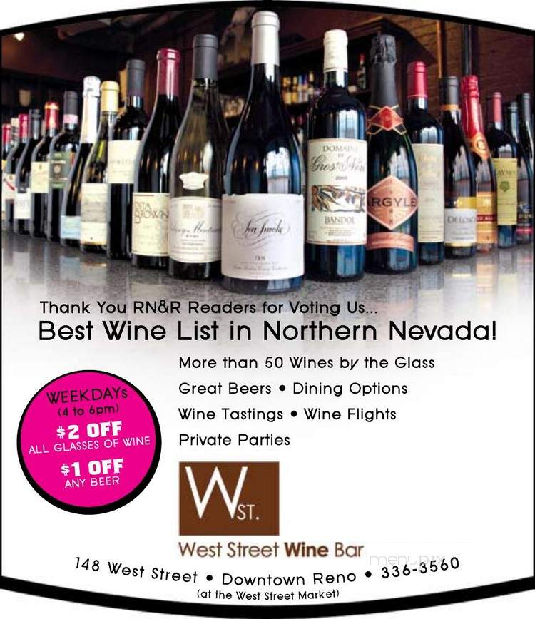 West Street Wine Bar - Reno, NV