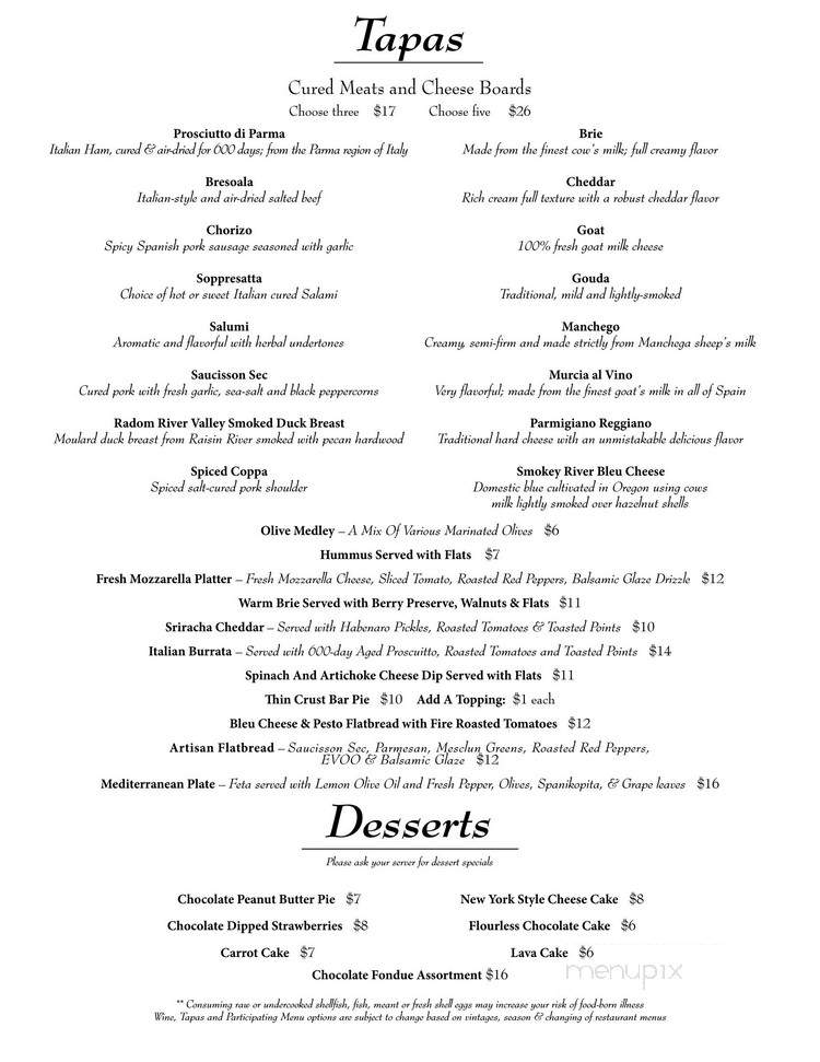 Wine Cellar on Main - Northport, NY menu_pic