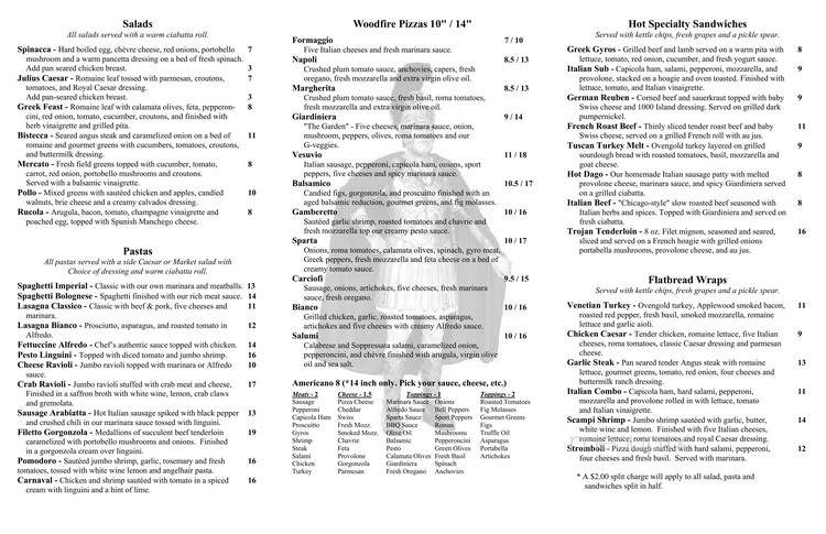 Roma Restaurant and Roman Market - Willernie, MN menu_pic