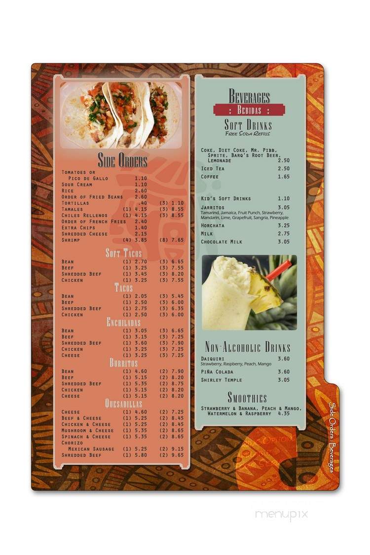 Montezuma Mexican Restaurant - Chambersburg, PA menu_pic