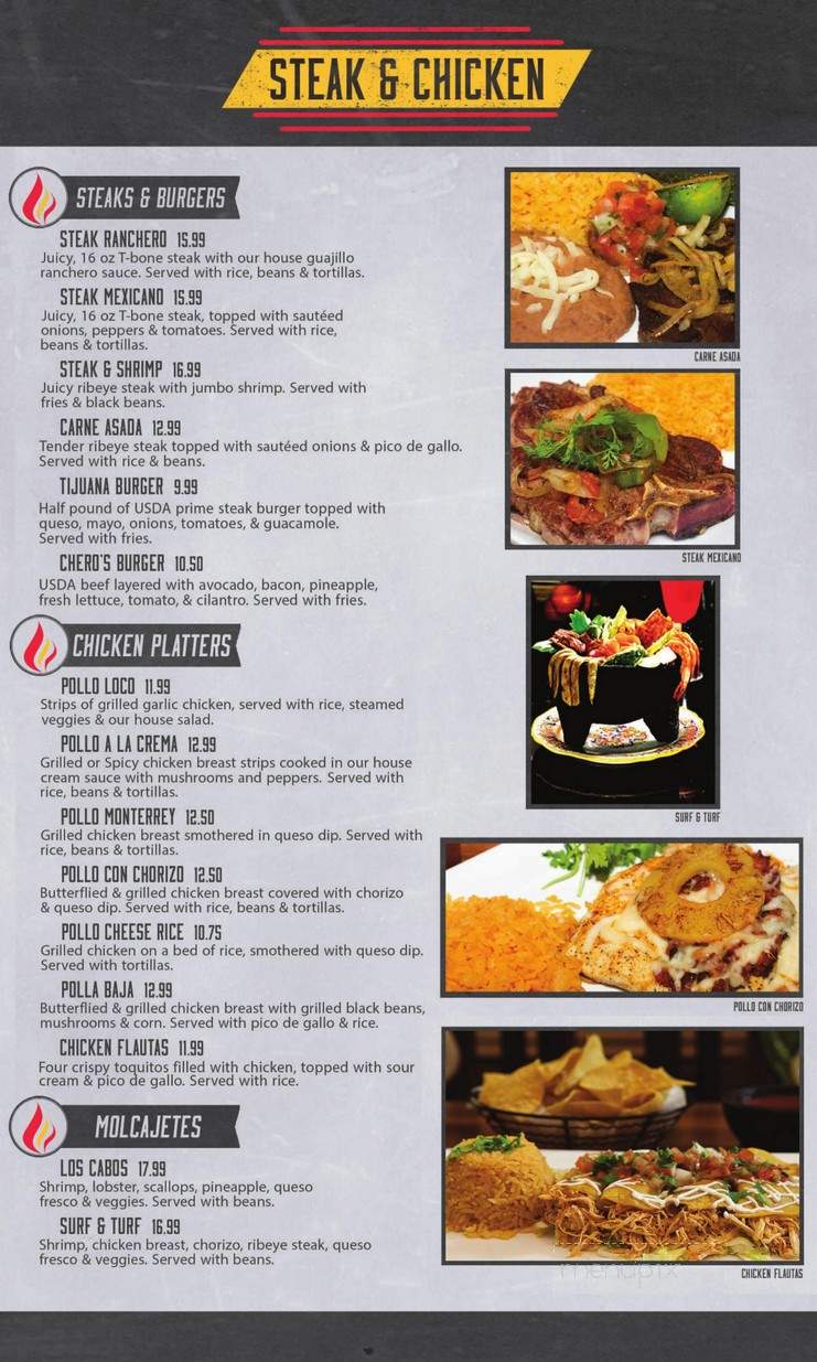 Los Rancheros - Petersburg, IL menu_pic