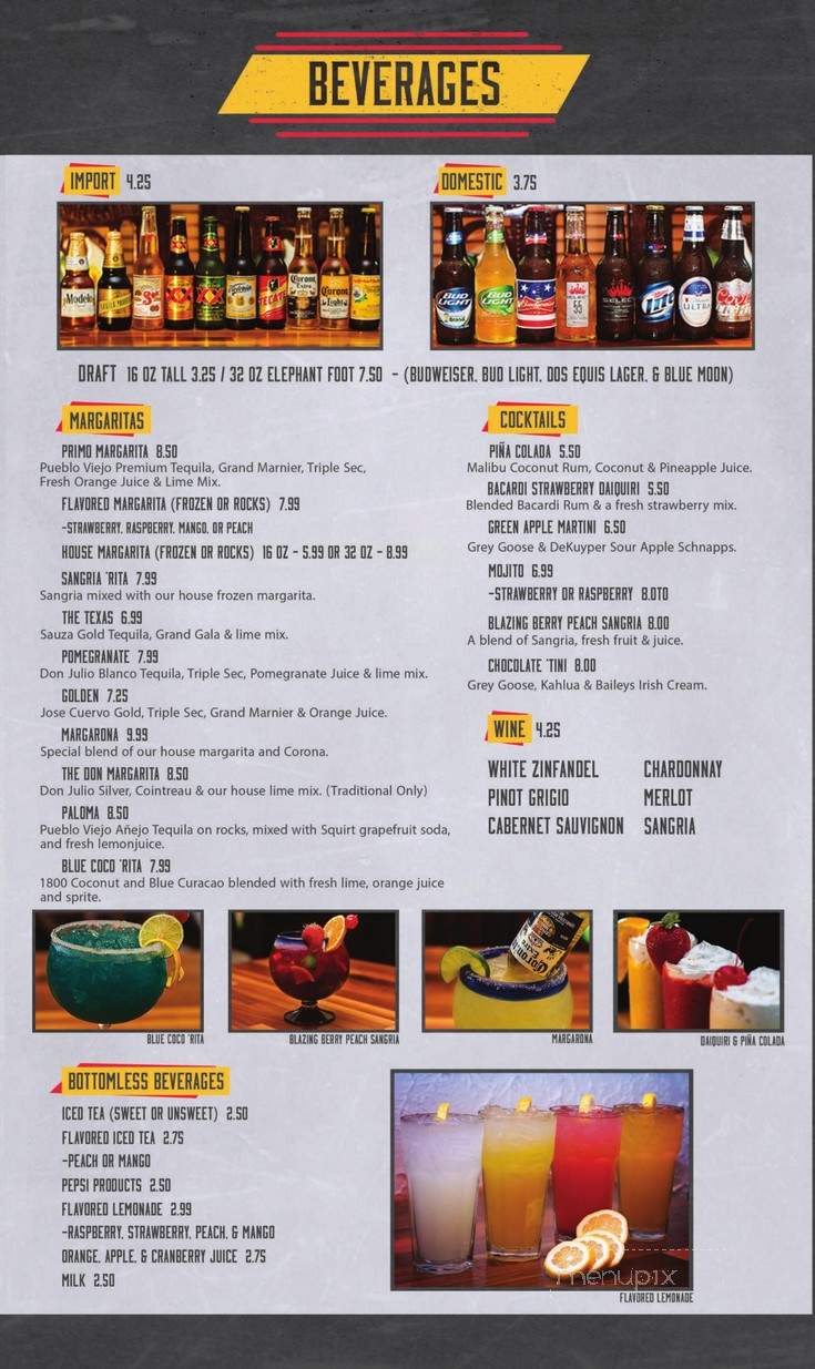 Los Rancheros - Petersburg, IL menu_pic